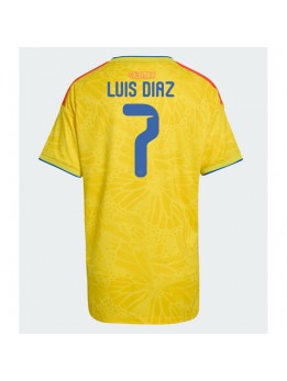 Kolumbien Luis Diaz #7 Heimtrikot für Frauen WM 2026 Kurzarm Kolumbien Luis Diaz #7 Heimtrikot für Frauen WM 2026 Kurzarm